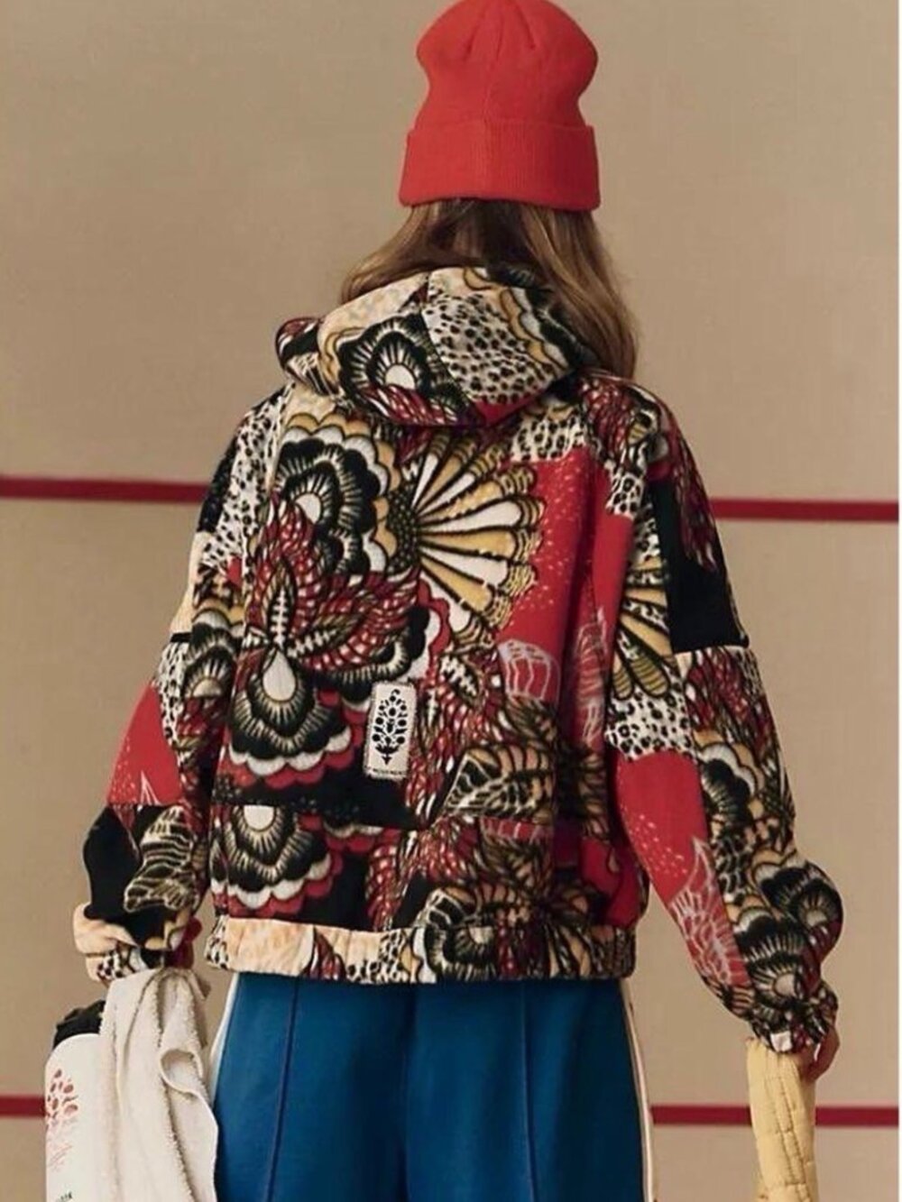 Free People Movement Wild And Free Printed Fleece Pullover NEW Size Small - Picture 4 of 16